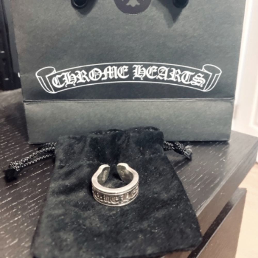 Chrome Hearts Silver Scroll Ring